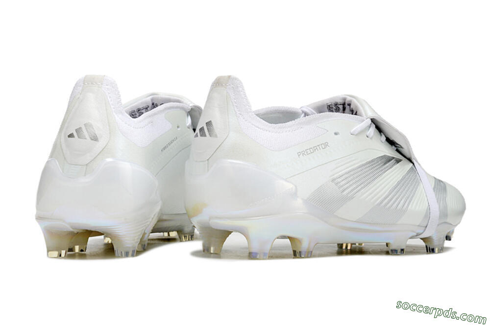 Adidas Predator Elite Foldover Tongue FG Low-Tops Football Boots - White/Silver 6