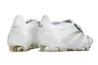 Adidas Predator Elite Foldover Tongue FG Low-Tops Football Boots - White/Silver