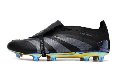 Adidas Predator Elite Foldover Tongue FG Low-Tops Football Boots - Black/Silver/Gold