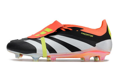Adidas Predator Elite Foldover Tongue FG Low-Tops Football Boots - Black/White/Orange