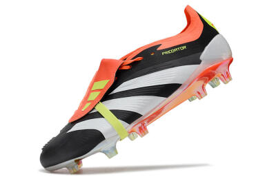 Adidas Predator Elite Foldover Tongue FG Low-Tops Football Boots - Black/White/Orange
