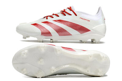 Adidas Predator Elite FG Low-Tops Football Boots - White/Red
