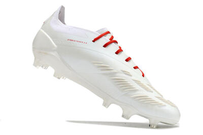 Adidas Predator Elite FG Low-Tops Football Boots - White/Red