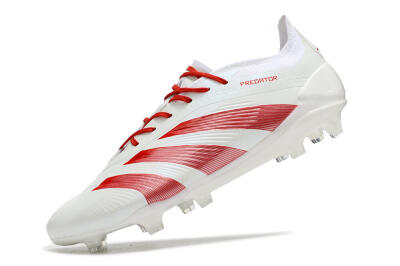 Adidas Predator Elite FG Low-Tops Football Boots - White/Red