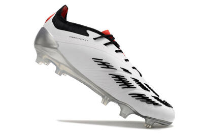Adidas Predator Elite FG Low-Tops Football Boots - White/Black/Red