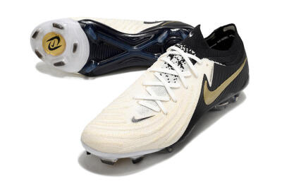 Nike Phantom Luna Elite NU FG Low-Tops Football Boots - White/Black/Gold