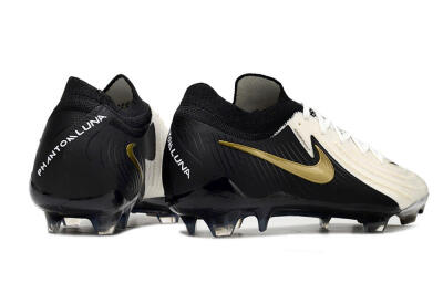 Nike Phantom Luna Elite NU FG Low-Tops Football Boots - White/Black/Gold