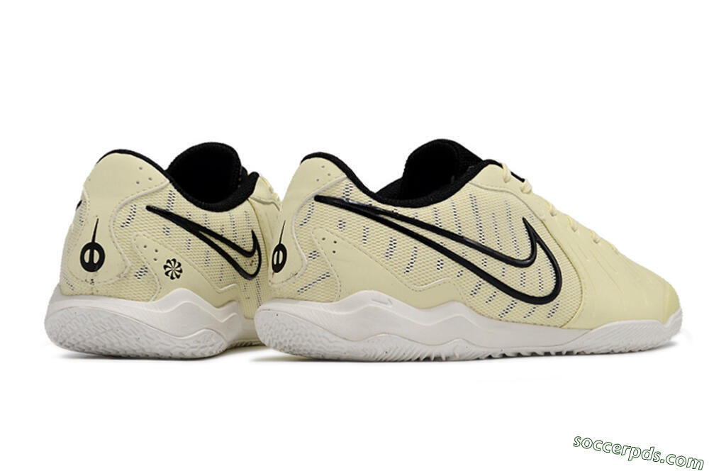 Nike Tiempo Legend 10 Academy IC Low-Tops Football Shoes - Beige/Black/White 6