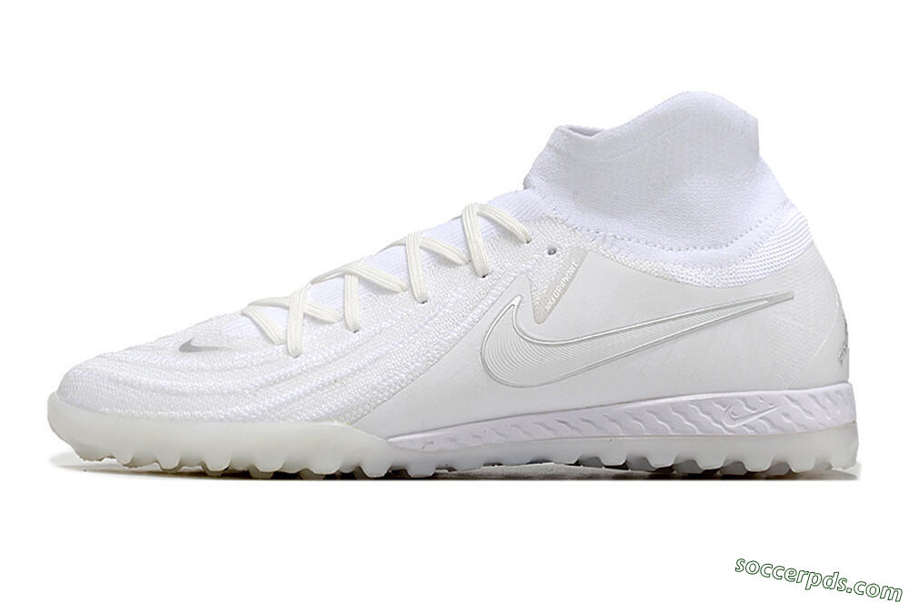 Nike Phantom Luna Elite NU TF High-Tops Football Shoes - White/Black 2