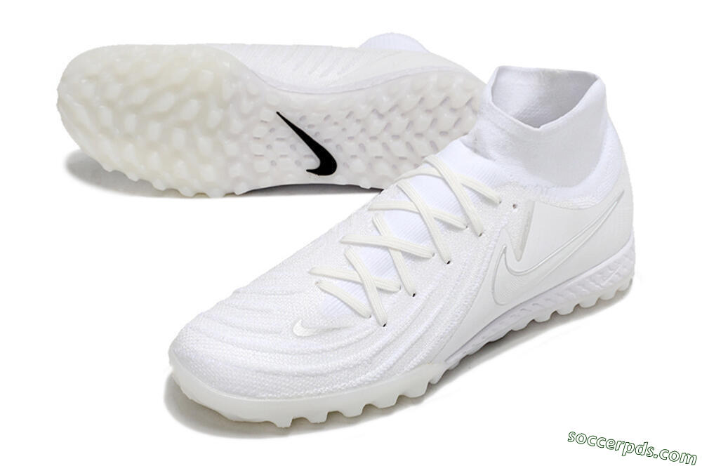 Nike Phantom Luna Elite NU TF High-Tops Football Shoes - White/Black 3