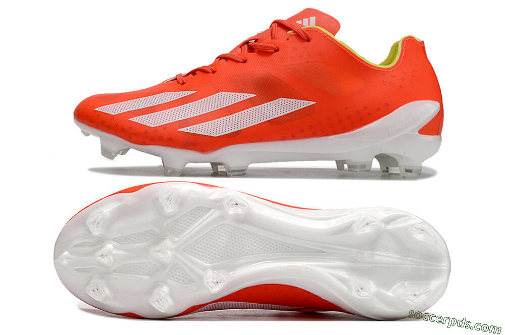 Adidas X Crazylight+ FG Low-Tops Football Boots - Red/White/Yellow 0
