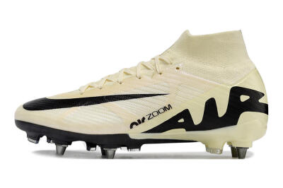 Nike Air Zoom Mercurial Superfly 9 Elite SG High-Tops Football Boots - Beige/Black/White