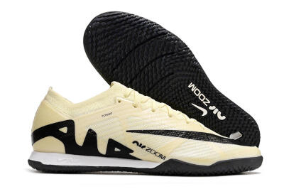 Nike Air Zoom Mercurial Vapor 15 Elite IC Low-Tops Football Shoes - Beige/Black/White