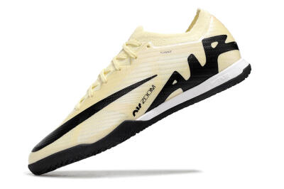 Nike Air Zoom Mercurial Vapor 15 Elite IC Low-Tops Football Shoes - Beige/Black/White