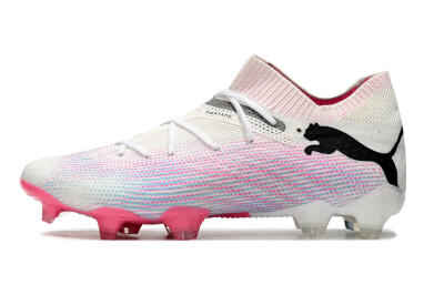 Puma Future Ultimate 2024 FG Low-Tops Football Boots - White/Pink/Blue/Black
