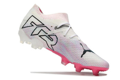 Puma Future Ultimate 2024 FG Low-Tops Football Boots - White/Pink/Blue/Black