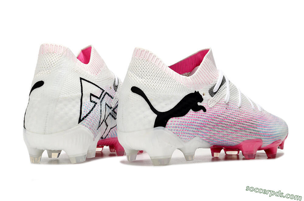 Puma Future Ultimate 2024 FG Low-Tops Football Boots - White/Pink/Blue/Black 6