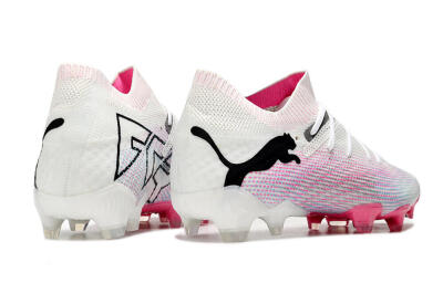 Puma Future Ultimate 2024 FG Low-Tops Football Boots - White/Pink/Blue/Black