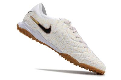 Nike Tiempo Legend 10 Pro TF Low-Tops Football Shoes - White/Gold/Black