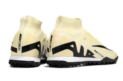 Nike Air Zoom Mercurial Superfly 9 Elite TF High-Tops Football Shoes - Beige/Black