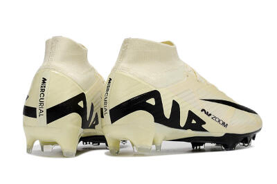 Nike Air Zoom Mercurial Superfly 9 Elite FG High-Tops Football Boots - Beige/Black