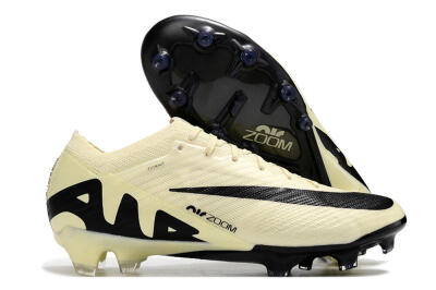 Nike Air Zoom Mercurial Vapor 15 Elite AG Low-Tops Football Boots - Beige/Black