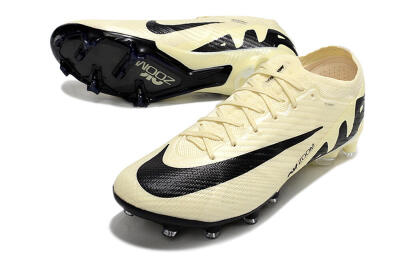 Nike Air Zoom Mercurial Vapor 15 Elite AG Low-Tops Football Boots - Beige/Black