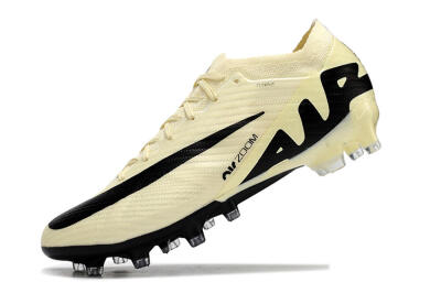 Nike Air Zoom Mercurial Vapor 15 Elite AG Low-Tops Football Boots - Beige/Black