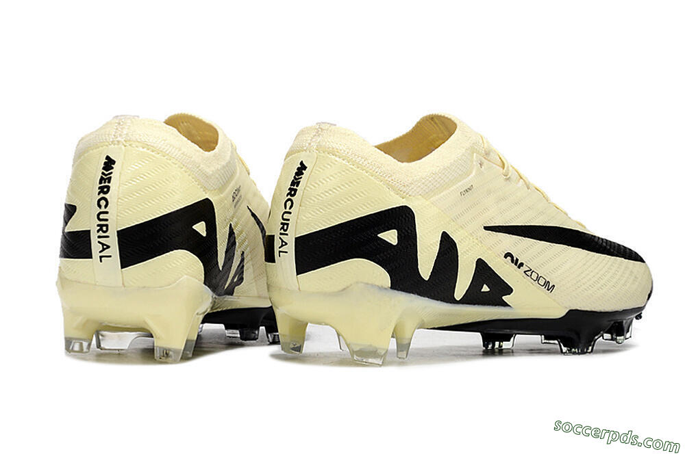 Nike Air Zoom Mercurial Vapor 15 Elite AG Low-Tops Football Boots - Beige/Black 6
