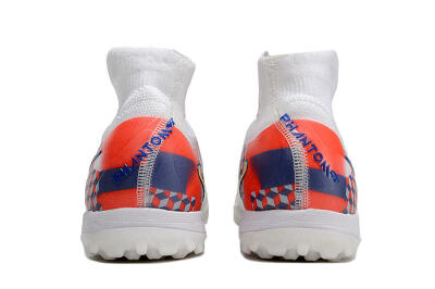 Nike Phantom Luna Elite NU TF High-Tops Football Shoes - White/Red/Yellow/Blue