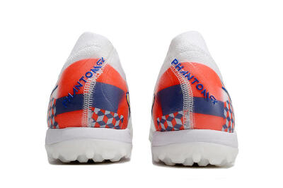 Nike Phantom Luna Elite NU TF Low-Tops Football Shoes - White/Red/Yellow/Blue