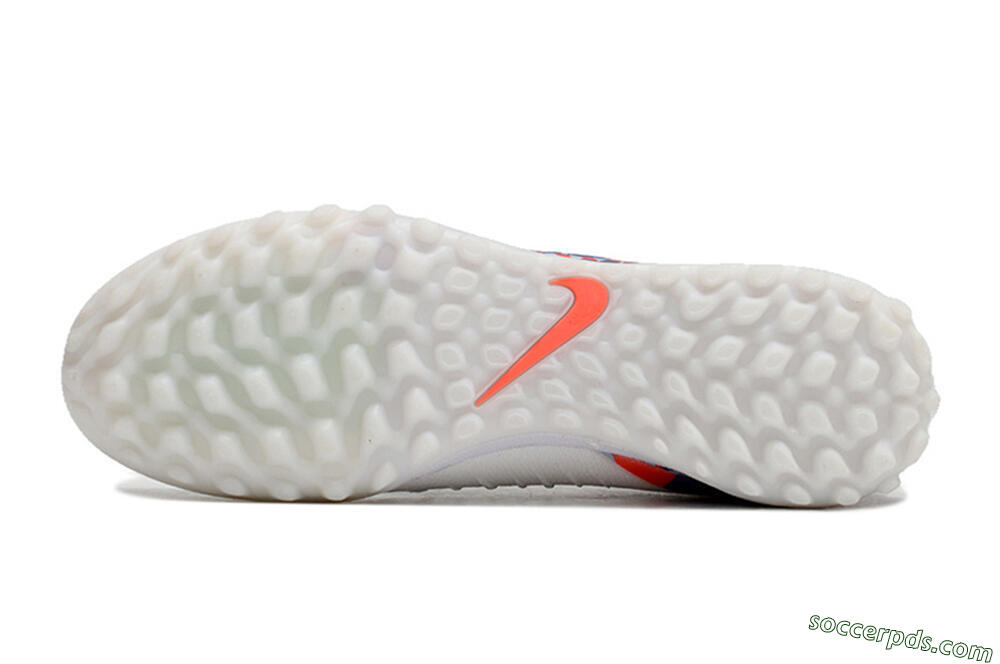 Nike Phantom Luna Elite NU TF Low-Tops Football Shoes - White/Red/Yellow/Blue 7
