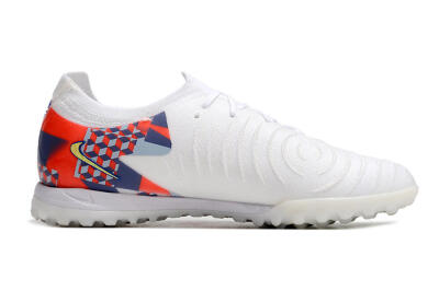 Nike Phantom Luna Elite NU TF Low-Tops Football Shoes - White/Red/Yellow/Blue