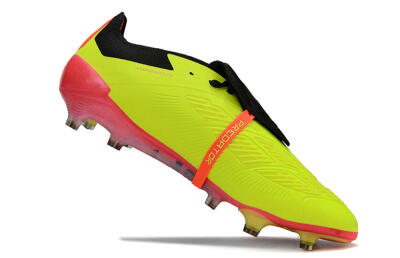 Adidas Predator Elite Foldover Tongue FG Low-Tops Football Boots - Yellow/Black/Pink