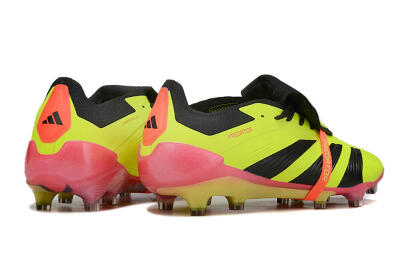 Adidas Predator Elite Foldover Tongue FG Low-Tops Football Boots - Yellow/Black/Pink