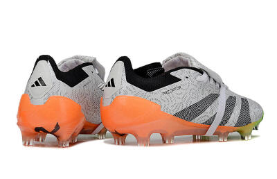 Adidas Predator Elite Foldover Tongue FG Low-Tops Football Boots - White/Black/Orange