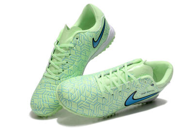 Nike Tiempo Legend 10 Pro TF Low-Tops Football Shoes - Green/Blue/White