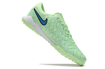 Nike Tiempo Legend 10 Pro TF Low-Tops Football Shoes - Green/Blue/White