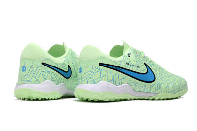 Nike Tiempo Legend 10 Pro TF Low-Tops Football Shoes - Green/Blue/White