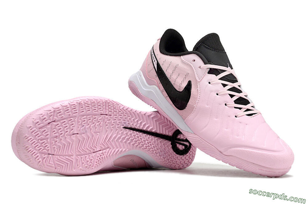 Nike Tiempo Legend 10 Pro IC Low-Tops Football Shoes - Pink/Black/White 0