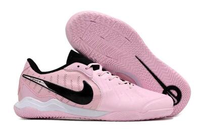 Nike Tiempo Legend 10 Pro IC Low-Tops Football Shoes - Pink/Black/White