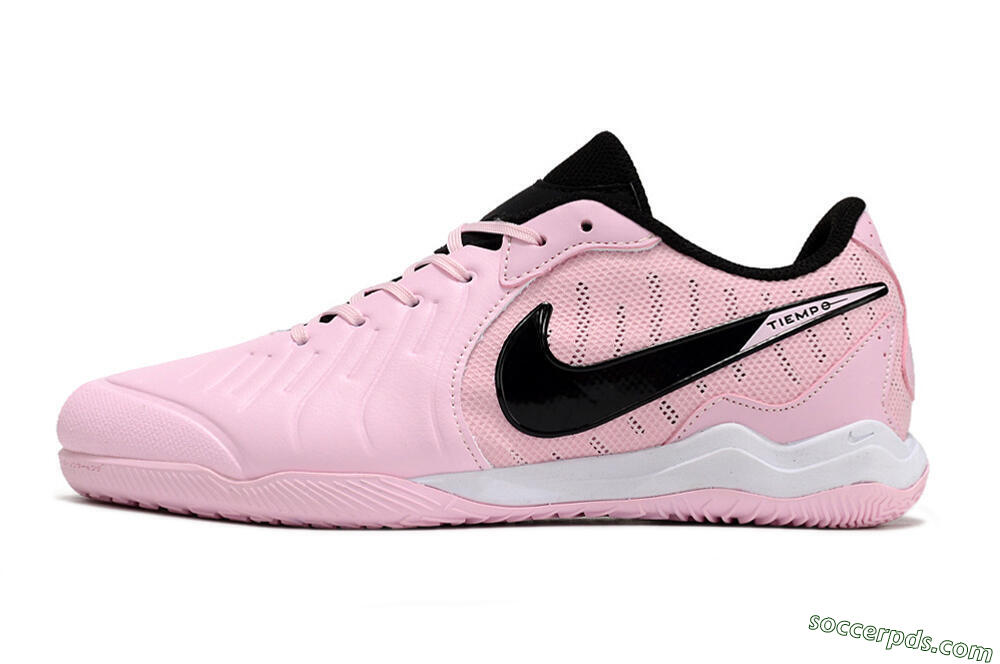 Nike Tiempo Legend 10 Pro IC Low-Tops Football Shoes - Pink/Black/White 2