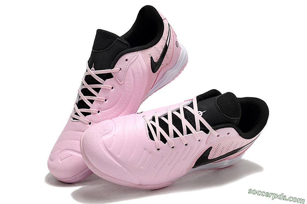 Nike Tiempo Legend 10 Pro IC Low-Tops Football Shoes - Pink/Black/White 3
