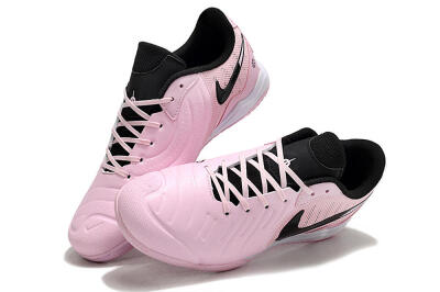 Nike Tiempo Legend 10 Pro IC Low-Tops Football Shoes - Pink/Black/White