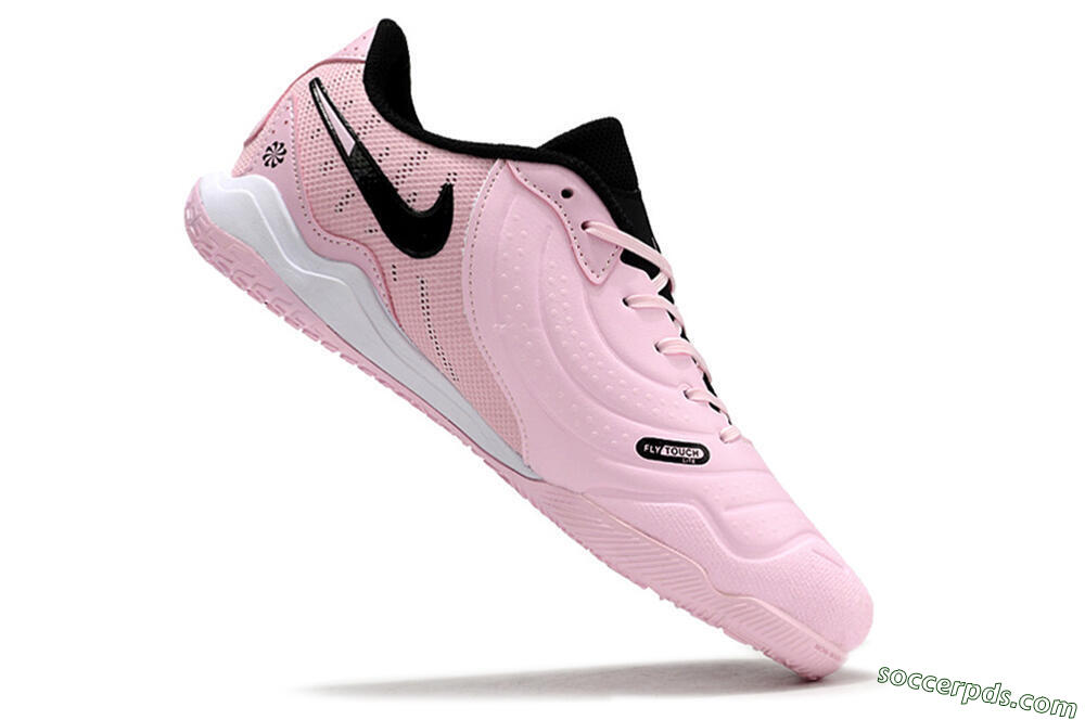 Nike Tiempo Legend 10 Pro IC Low-Tops Football Shoes - Pink/Black/White 4