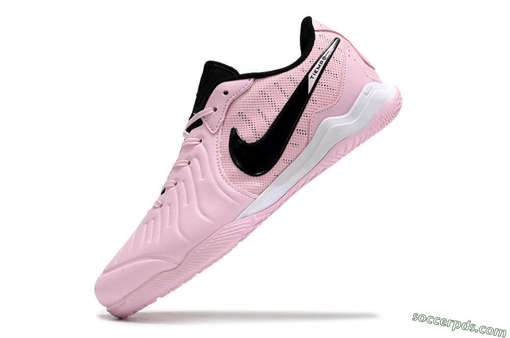 Nike Tiempo Legend 10 Pro IC Low-Tops Football Shoes - Pink/Black/White 5