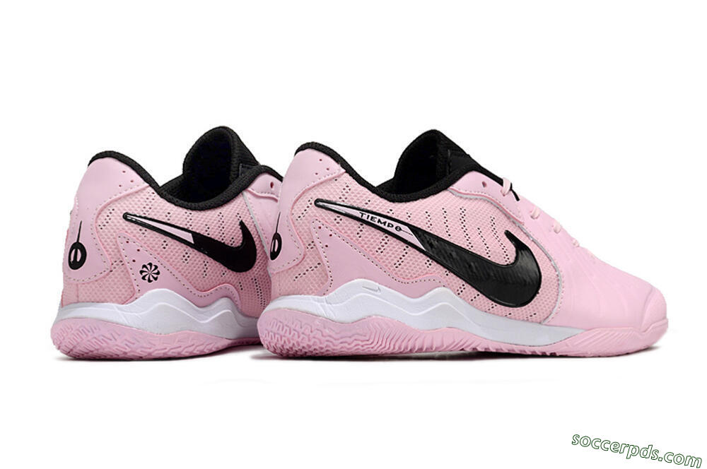 Nike Tiempo Legend 10 Pro IC Low-Tops Football Shoes - Pink/Black/White 6