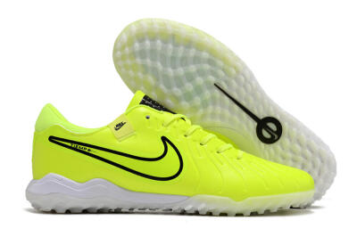Nike Tiempo Legend 10 Pro TF Low-Tops Football Shoes - Yellow/Black/White