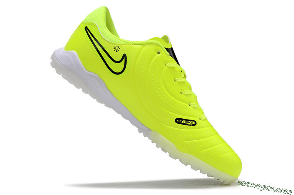Nike Tiempo Legend 10 Pro TF Low-Tops Football Shoes - Yellow/Black/White 4