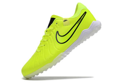 Nike Tiempo Legend 10 Pro TF Low-Tops Football Shoes - Yellow/Black/White
